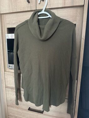TNA Olive Green Cowl Neck Women's Sweater